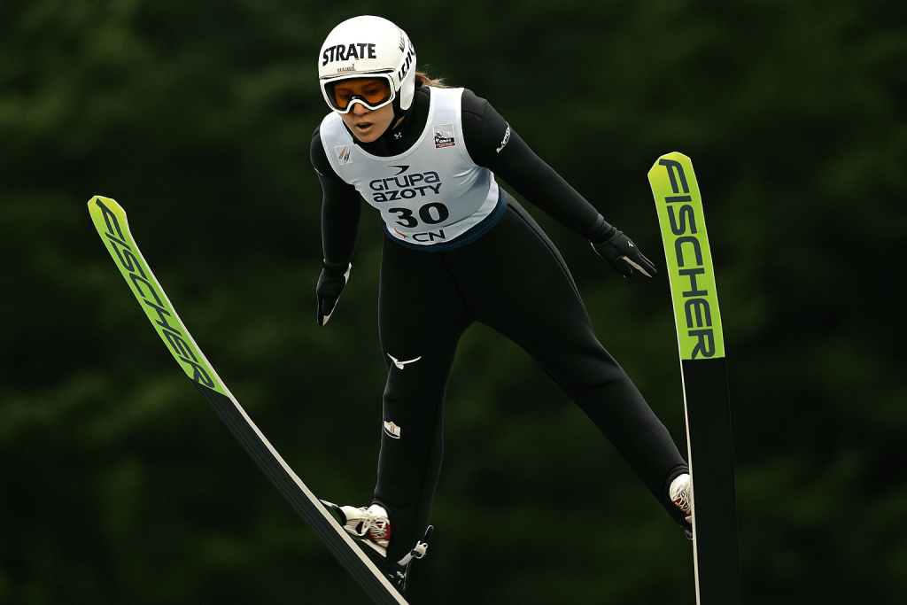 Canada’s Abigail Strate Flies into History Books with Fourth Consecutive Ski Jumping Podium