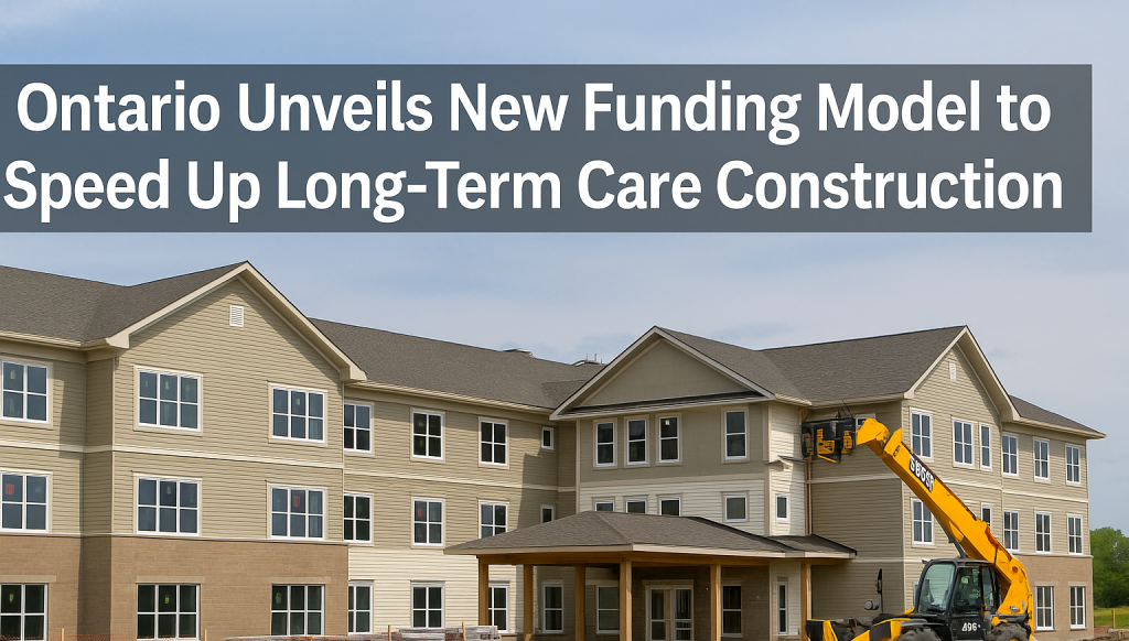 Ontario Unveils New Funding Model to Speed Up Long-Term Care Construction