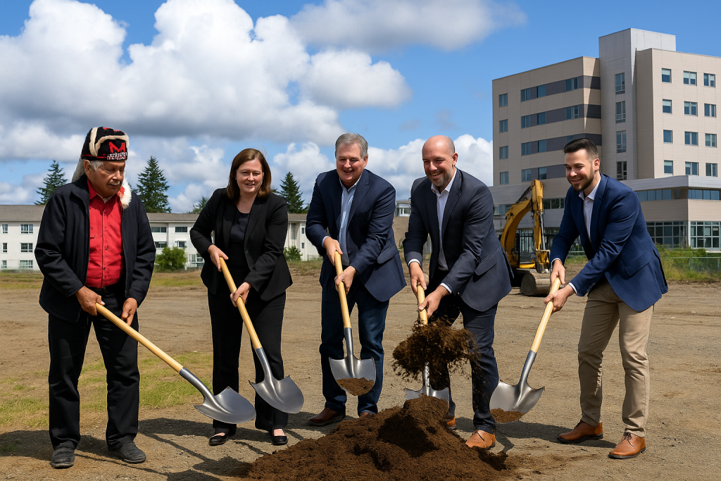Groundbreaking Ceremony Marks Construction of Just Like Home Lodge in Campbell River
