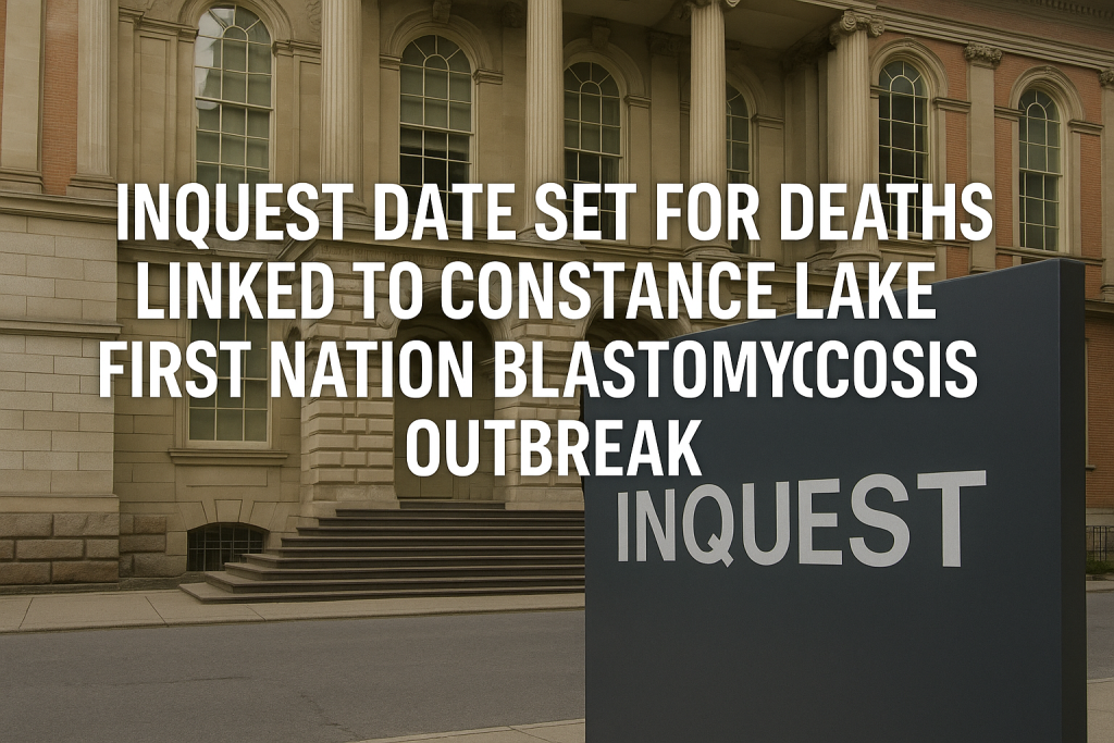 Inquest Date Set for Deaths Linked to Constance Lake First Nation Blastomycosis Outbreak Inquest Date Set for Deaths Linked to Constance Lake First Nation Blastomycosis Outbreak