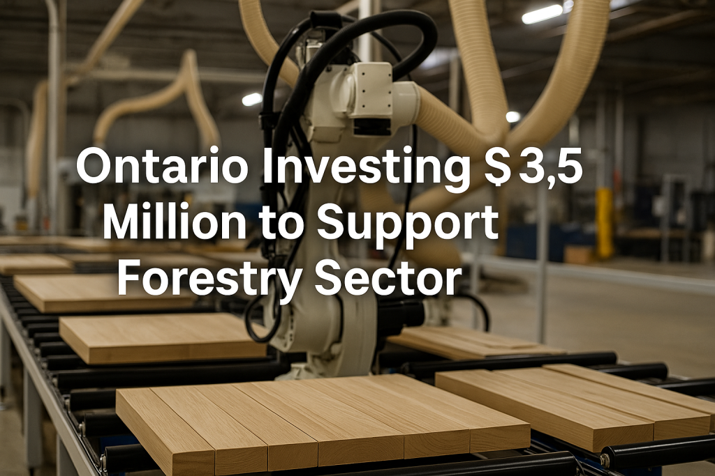 Ontario Commits .5 Million to Boost Forestry Sector and Protect Jobs Amid Trade Pressures