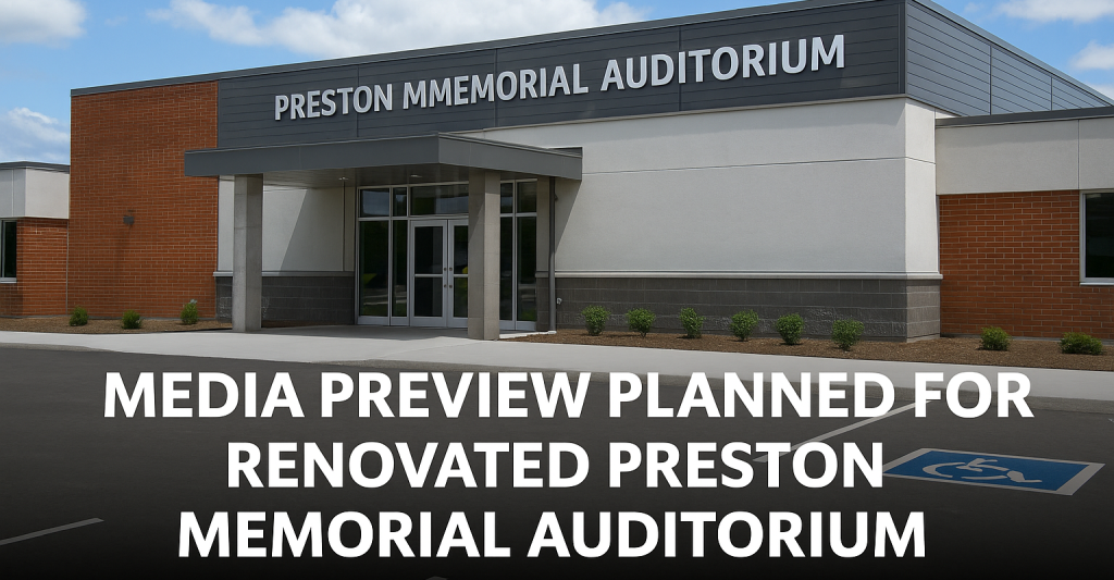 Cambridge Prepares to Showcase Newly Renovated Preston Memorial Auditorium Ahead of Grand Opening