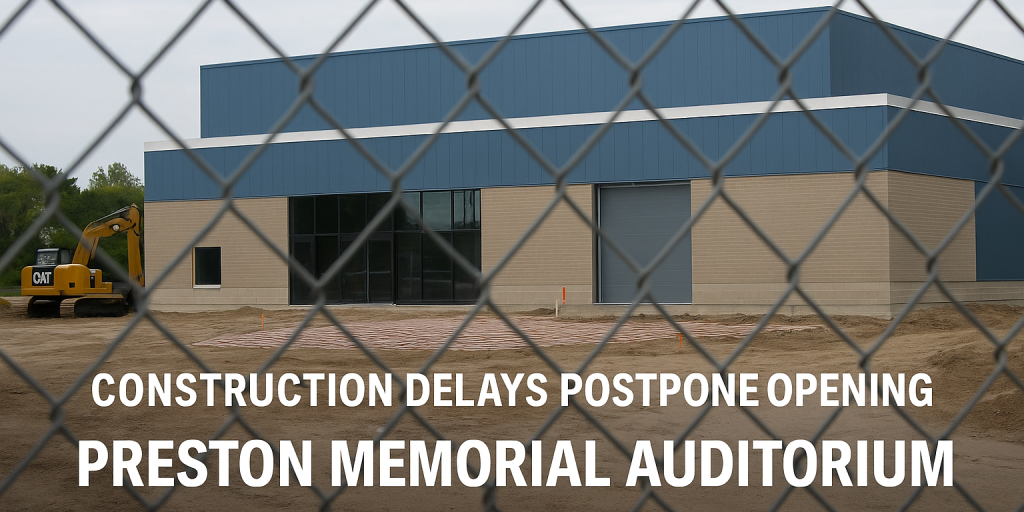 Construction Delays Postpone Opening of Preston Memorial Auditorium
