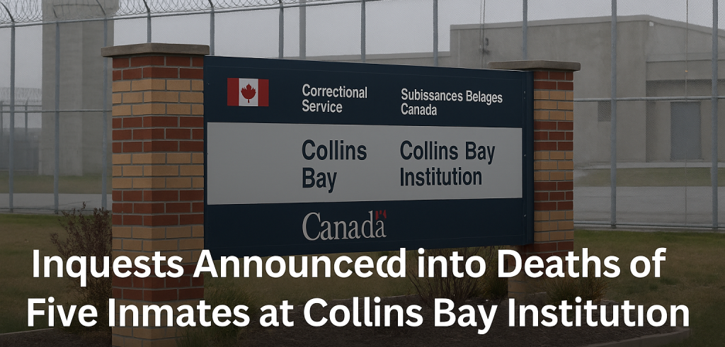 Inquests Announced into Deaths of Five Inmates at Collins Bay Institution