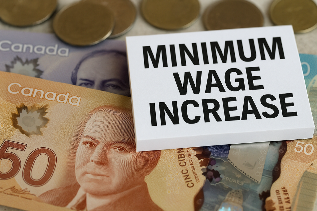 Ontario Boosts Minimum Wage to .60 Amid Economic Pressures