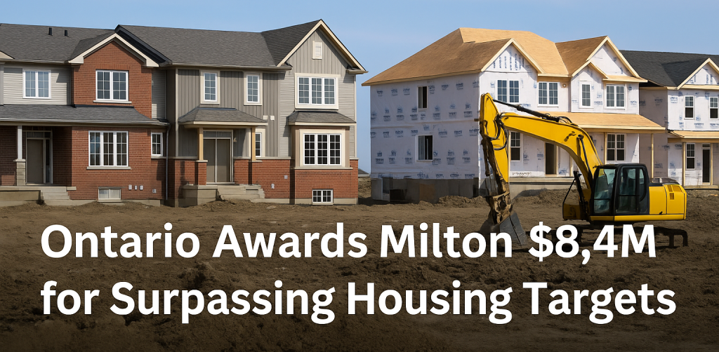 Ontario Awards Milton .4M for Surpassing Housing Targets