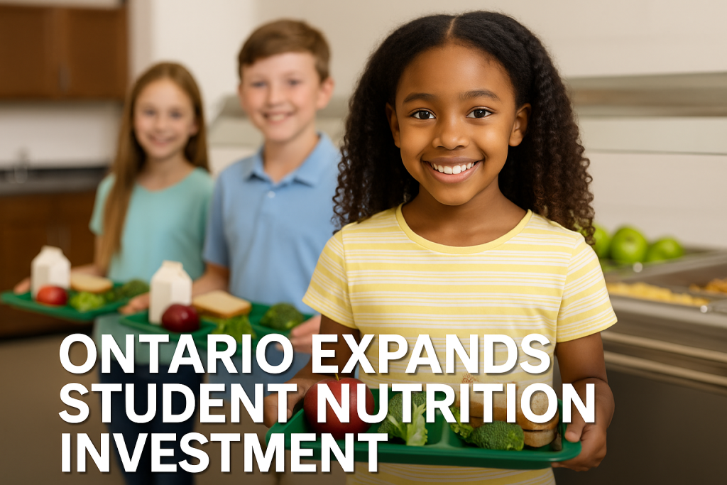 Ontario Expands Student Nutrition Investment to Boost Access to Healthy Meals