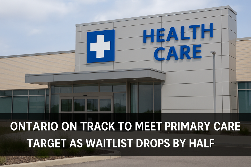 Ontario on Track to Meet Primary Care Target as Waitlist Drops by Half