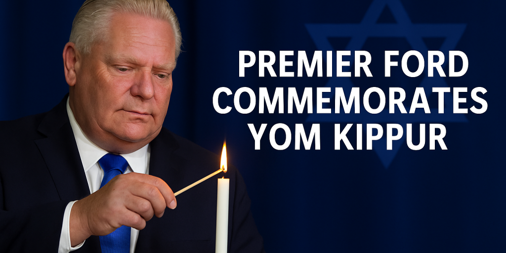 Premier Ford Marks Yom Kippur with Message of Solidarity and Reflection