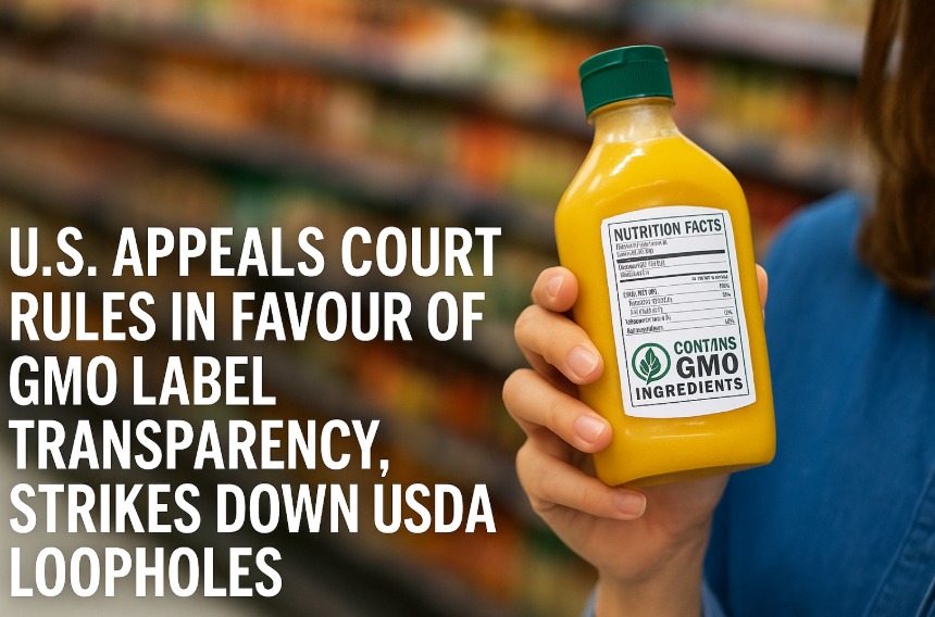 U.S. Appeals Court Rules in Favour of GMO Label Transparency, Strikes Down USDA Loopholes U.S. Appeals Court Rules in Favour of GMO Label Transparency, Strikes Down USDA Loopholes