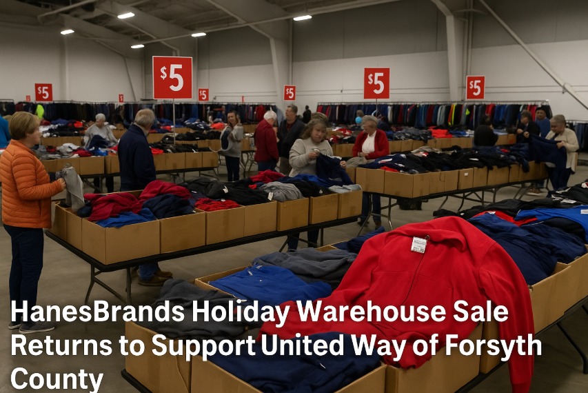 HanesBrands Holiday Warehouse Sale Returns to Support United Way of Forsyth County HanesBrands Holiday Warehouse Sale Returns to Support United Way of Forsyth County