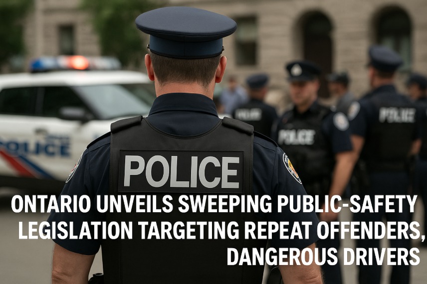 Ontario Unveils Sweeping Public-Safety Legislation Targeting Repeat Offenders, Dangerous Drivers Ontario Unveils Sweeping Public-Safety Legislation Targeting Repeat Offenders, Dangerous Drivers