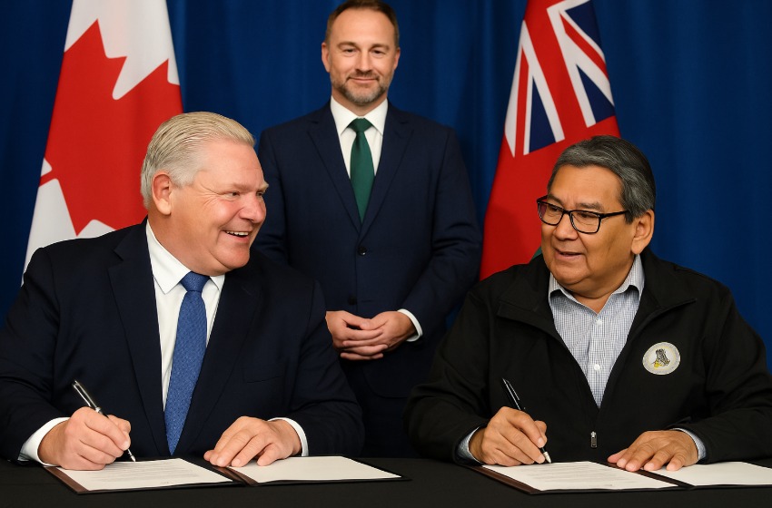Ontario, Marten Falls First Nation Sign Agreement to Accelerate Ring of Fire Access Road Ontario, Marten Falls First Nation Sign Agreement to Accelerate Ring of Fire Access Road
