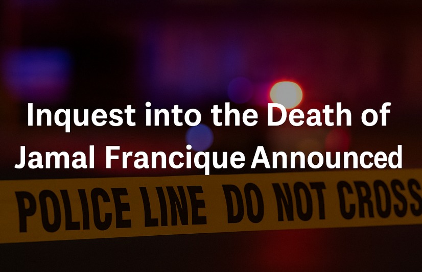 Ontario announces inquest into 2020 death of Jamal Francique Ontario announces inquest into 2020 death of Jamal Francique