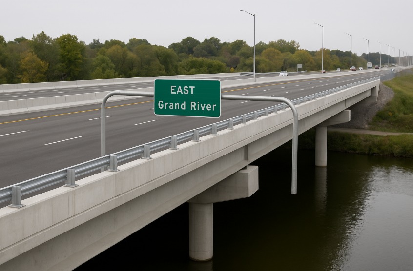 Ontario completes Grand River bridge rebuild, clearing path for future Highway 401 widening Ontario completes Grand River bridge rebuild, clearing path for future Highway 401 widening