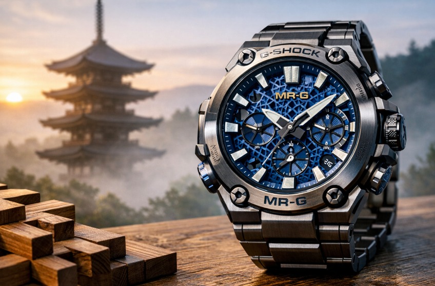 Casio to Release MR-G Featuring Traditional Japanese Hanada-iro Blue Casio to Release MR-G Featuring Traditional Japanese Hanada-iro Blue