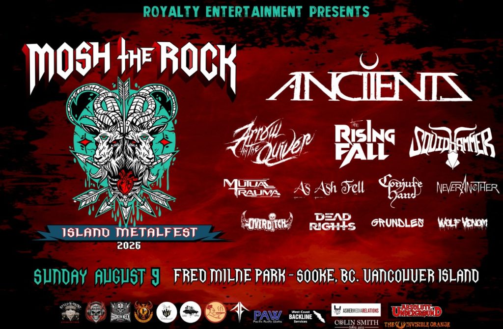 Mosh the Rock Island MetalFest returns to Sooke in August 2026 with Anciients headlining