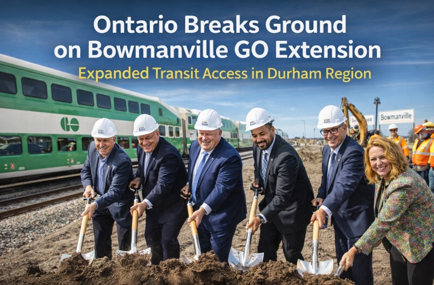 Ontario Breaks Ground on Bowmanville GO Extension to Expand Transit Access in Durham Region Ontario Breaks Ground on Bowmanville GO Extension to Expand Transit Access in Durham Region