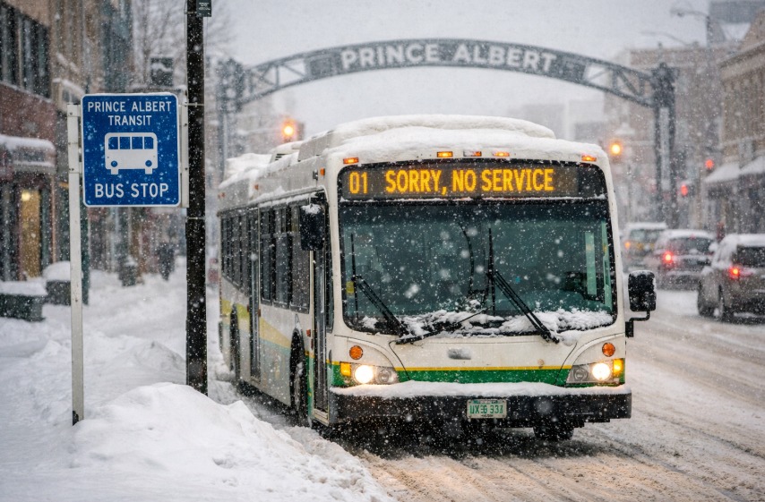 Prince Albert halts transit service as heavy snowfall disrupts operations Prince Albert halts transit service as heavy snowfall disrupts operations