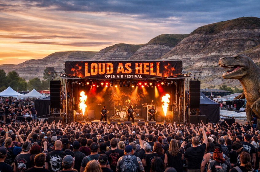 Loud As Hell Open Air Festival Unveils 2026 Lineup, Driving Tourism and Music Business to Alberta’s Badlands Loud As Hell Open Air Festival Unveils 2026 Lineup, Driving Tourism and Music Business to Alberta’s Badlands