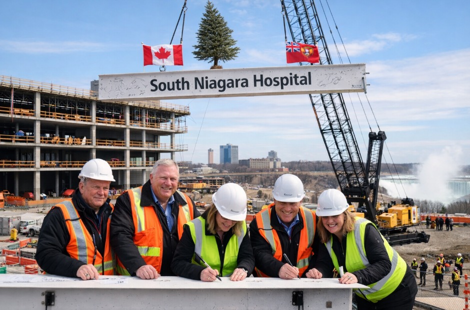 Ontario Marks Structural Milestone on .2B South Niagara Hospital Project Ontario Marks Structural Milestone on .2B South Niagara Hospital Project