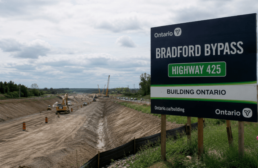 Ontario Begins Major Construction on Bradford Bypass Ontario Begins Major Construction on Bradford Bypass