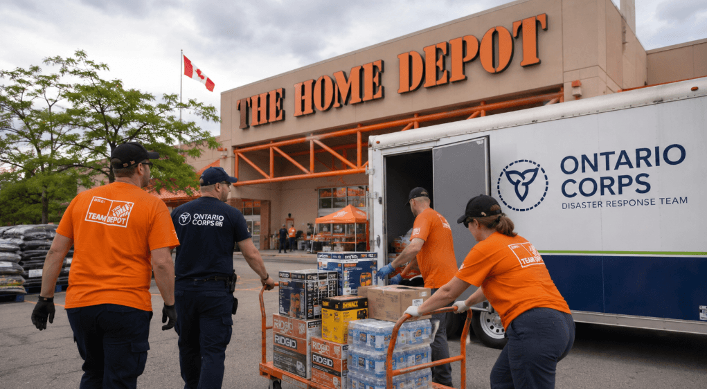 Ontario Expands Emergency Response Network with Addition of The Home Depot Canada to Ontario Corps Ontario Expands Emergency Response Network with Addition of The Home Depot Canada to Ontario Corps