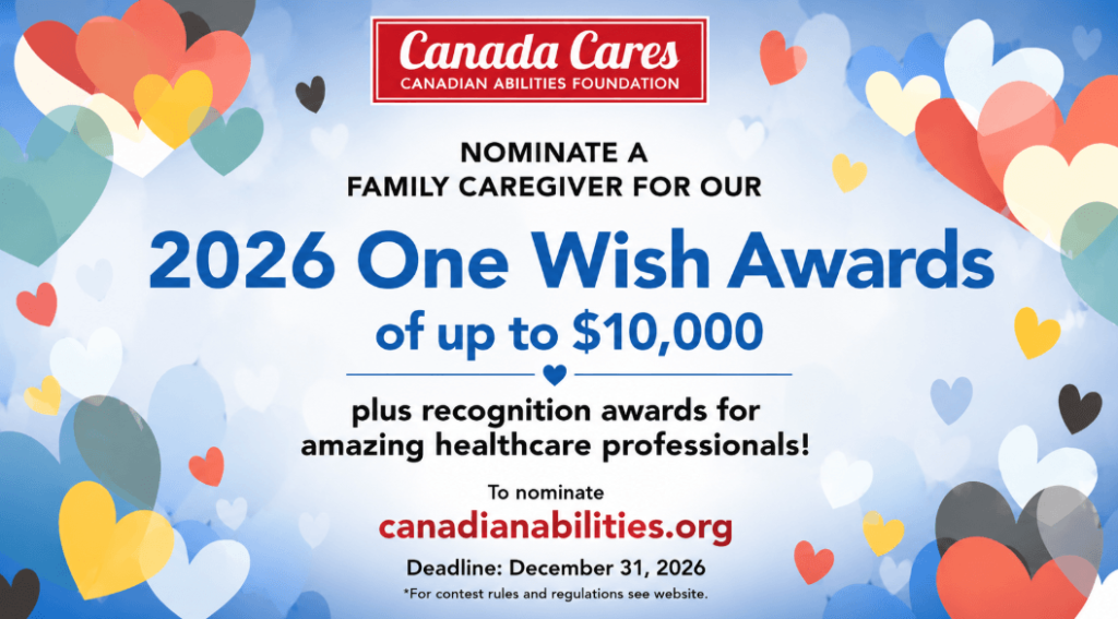 Canada Cares Opens Nominations for National Caregiver Recognition and Financial Awards