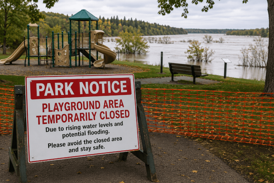 Playground Area at Little Red River Park Closed as Rising River Levels Prompt Safety Measures Playground Area at Little Red River Park Closed as Rising River Levels Prompt Safety Measures