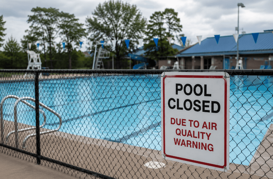 Air Quality Warning Forces Closure of Outdoor Pools and Service Adjustments in Cambridge Air Quality Warning Forces Closure of Outdoor Pools and Service Adjustments in Cambridge