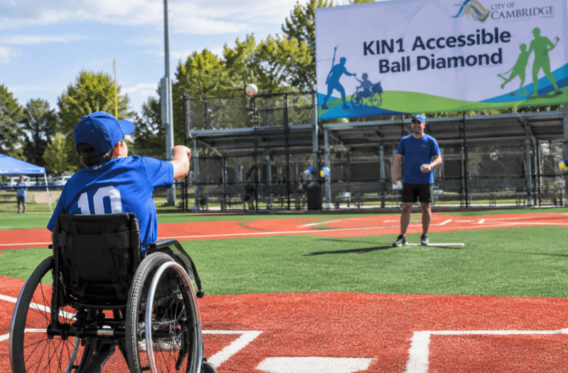 Cambridge Reopens KIN1 Accessible Ball Diamond After .025 Million Upgrade Cambridge Reopens KIN1 Accessible Ball Diamond After .025 Million Upgrade