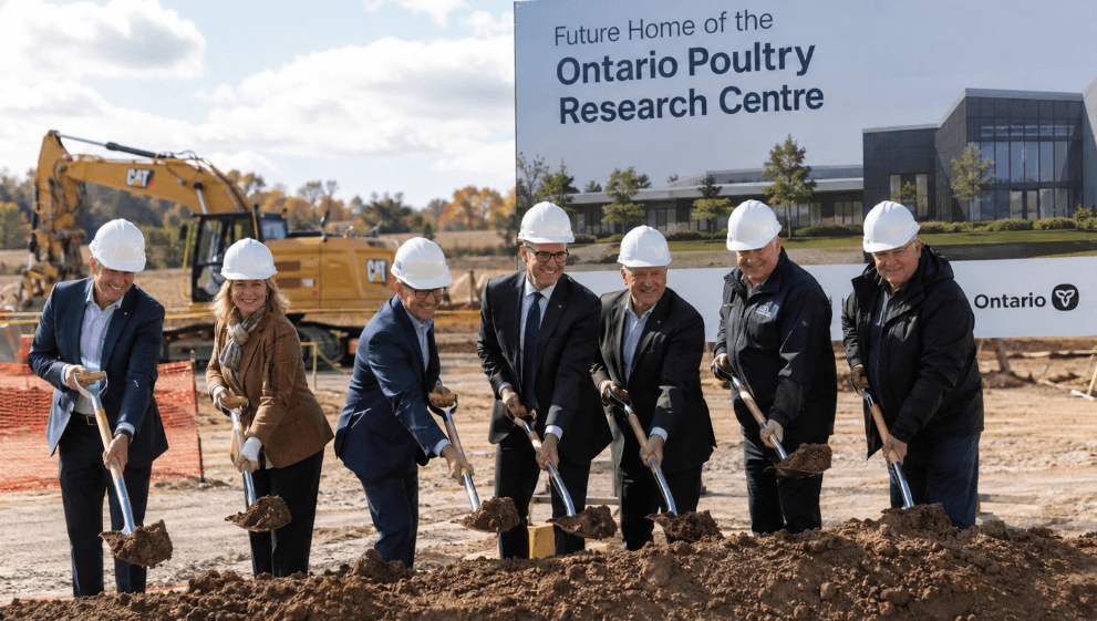 Ontario Breaks Ground on -Million Poultry Research Centre in Elora Ontario Breaks Ground on -Million Poultry Research Centre in Elora
